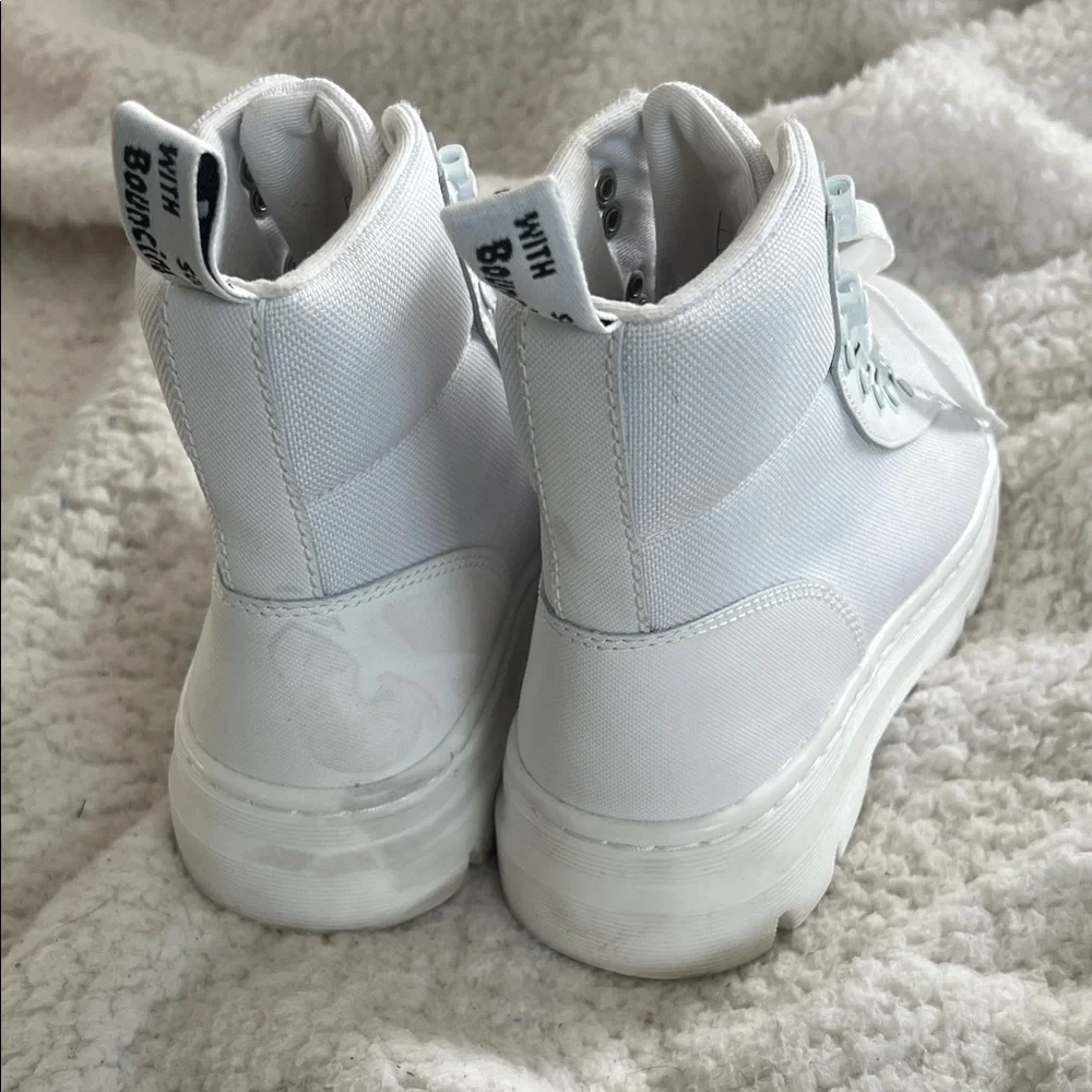 Dr. Martens White Combat Boots - Picture 4 of 5